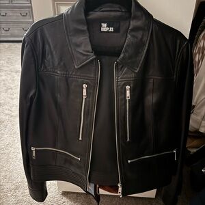 The Kooples Black Leather Jacket